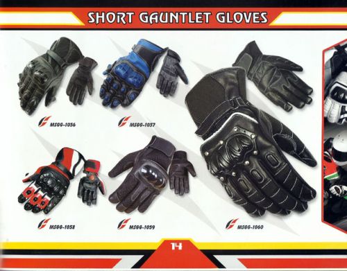 Short Gauntlet Gloves, Motor Bike