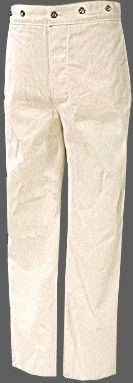 U.S. Navy and USMC White Duck Trousers (Union) Enlisted, NCO's and Officers