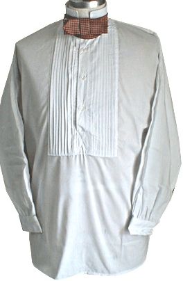 Civil War Pleated Front Collared Dress Shirt