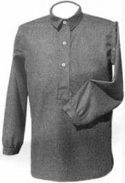 Grey Wool Flannel Overshirt