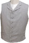 Single Breasted Notched Collar Light Grey Wool